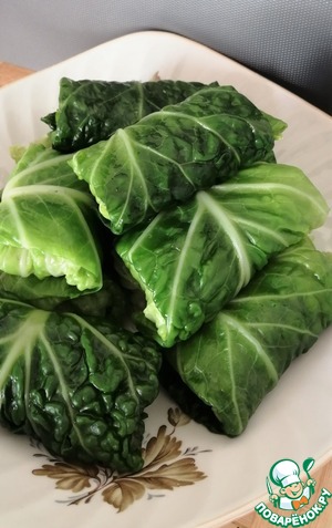 Щука (судак) в листьях савойской капусты Щука (судак) в листьях савойской капусты