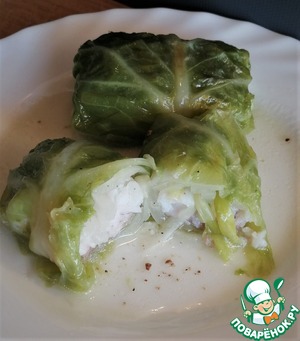 Щука (судак) в листьях савойской капусты Щука (судак) в листьях савойской капусты