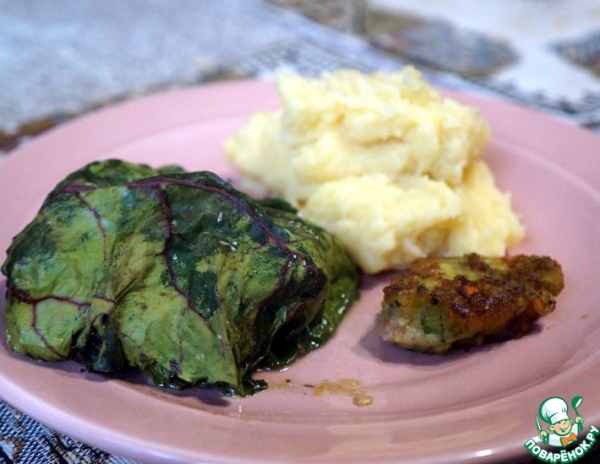 Треска в свекольных листьях