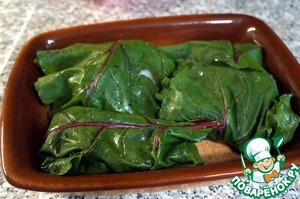 Треска в свекольных листьях