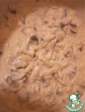 Запеченая рыба с грибным соусом Запеченая рыба с грибным соусом