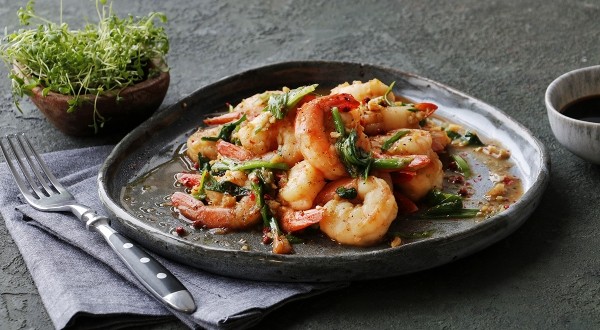 Королевские креветки в соевом соусе, пошаговый рецепт с фото