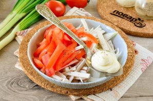 Салат "Белое и красное" Салат "Белое и красное"