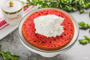 Торт "Красный бархат" на кефире Торт "Красный бархат" на кефире