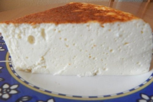 Воздушная запеканка из творога без манки и муки