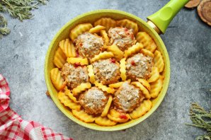 Рис с фаршем и картофелем Рис с фаршем и картофелем