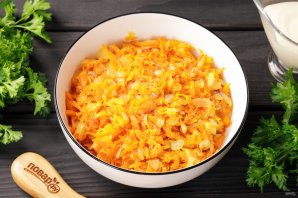 Печёночный торт с майонезом Печёночный торт с майонезом