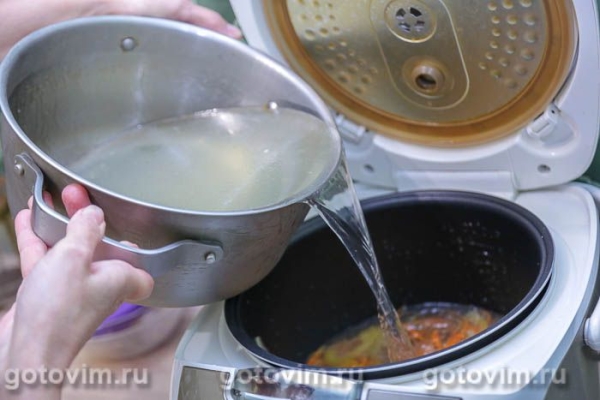 Рыбный суп с креветочными клецками в мультиварке