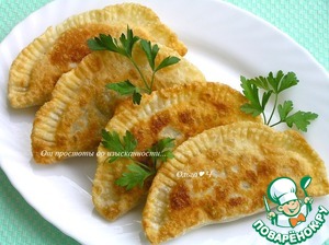 Постные чебуреки с кускусом и цукини Постные чебуреки с кускусом и цукини