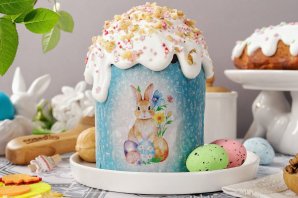 Шоколадный пасхальный кулич