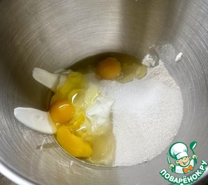 Тарт с клубникой и сметанной заливкой Тарт с клубникой и сметанной заливкой