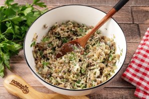 Фаршированные грибы в аэрогриле