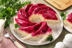 Селедочная шуба (с желатином) Селедочная шуба (с желатином)