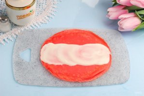 Блинный торт "Роза" Блинный торт "Роза"