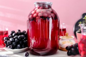 Компот из винограда на зиму на 3 литровую банку Компот из винограда на зиму на 3 литровую банку