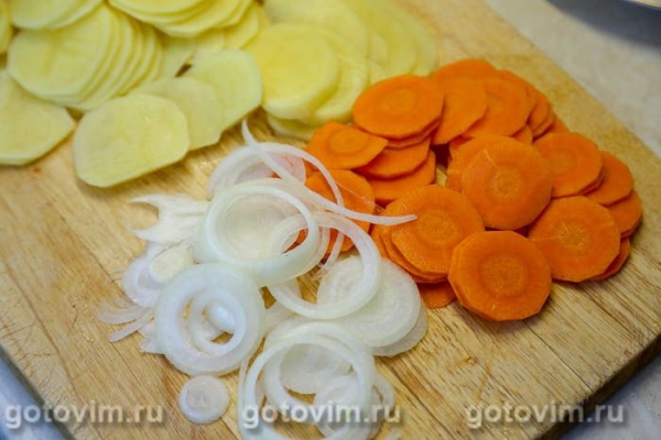 Картофельная запеканка с филе иваси