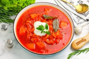 Очень вкусный борщ