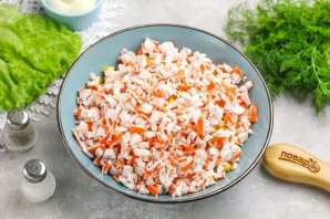 Крабовый салат "Белая лошадь"