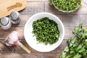 Баклажаны с чесноком и орехами