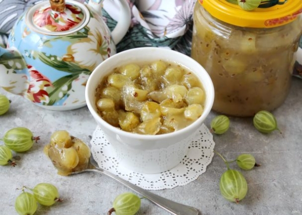 Варенье из крыжовника с агар-агаром на зиму Варенье из крыжовника с агар-агаром на зиму