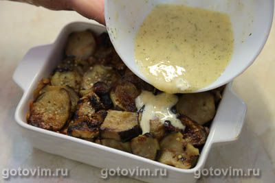 Запеканка из баклажанов с чечевицей