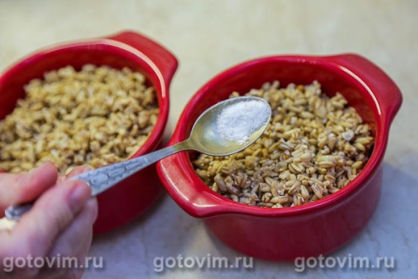 Каша из цельного овса в горшочках (в духовке) Каша из цельного овса в горшочках (в духовке)