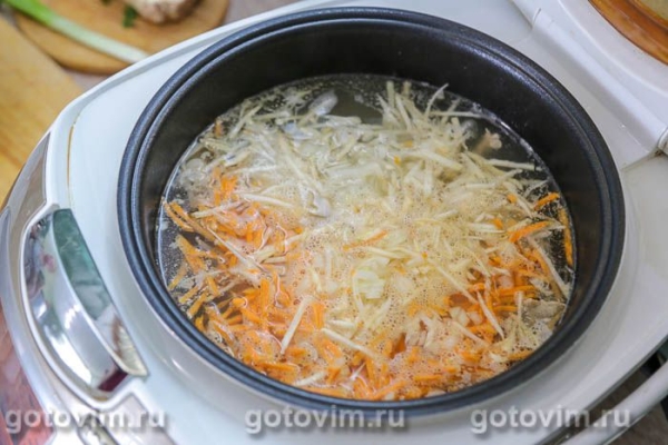 Суп из свинины с картофелем и корнем сельдерея в мультиварке Суп из свинины с картофелем и корнем сельдерея в мультиварке