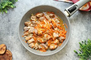 Тушеная капуста с мясом Тушеная капуста с мясом