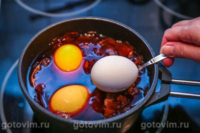 Яйца в луковой шелухе Яйца в луковой шелухе