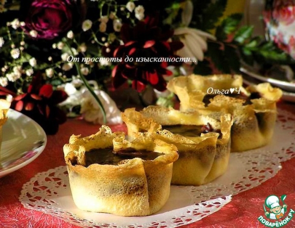 Десерт в блинчике "Имбирь и шоколад" Десерт в блинчике "Имбирь и шоколад"