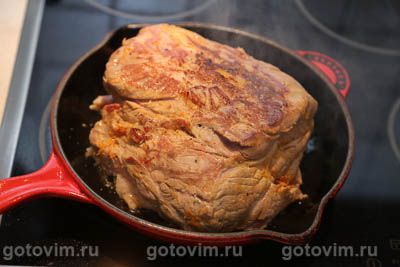 Свиная шея, запеченная в мандариновом маринаде