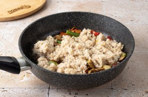 Ячневая каша с овощами Ячневая каша с овощами