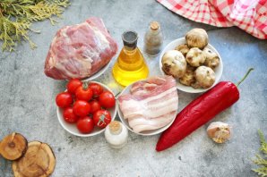 Стейк из свинины в духовке в фольге Стейк из свинины в духовке в фольге