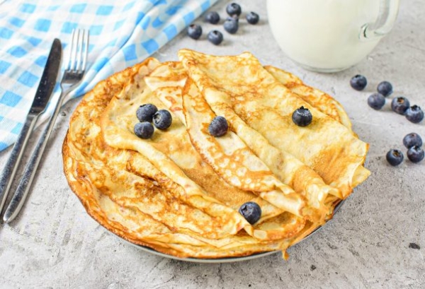 Блины на молоке