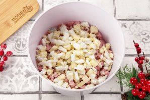 Салат "Оливье" на год Лошади