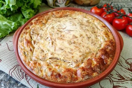 Груздянка - запеканка из соленых груздей Груздянка - запеканка из соленых груздей