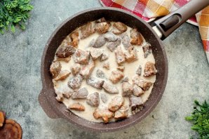 Печень со свининой