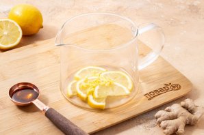 Имбирный чай с медом и лимоном Имбирный чай с медом и лимоном