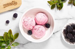 Ежевичное мороженое Ежевичное мороженое