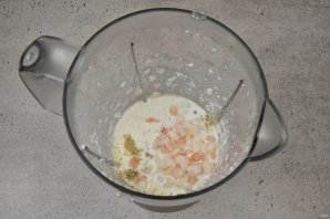 Суфле из креветок и крабовых палочек