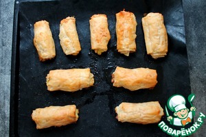 Рулетики-пирожки из теста фило Рулетики-пирожки из теста фило