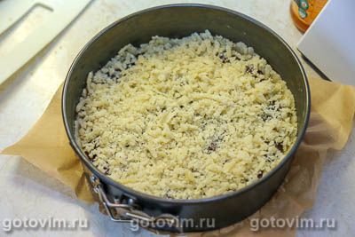 Постный тертый пирог с вареньем Постный тертый пирог с вареньем