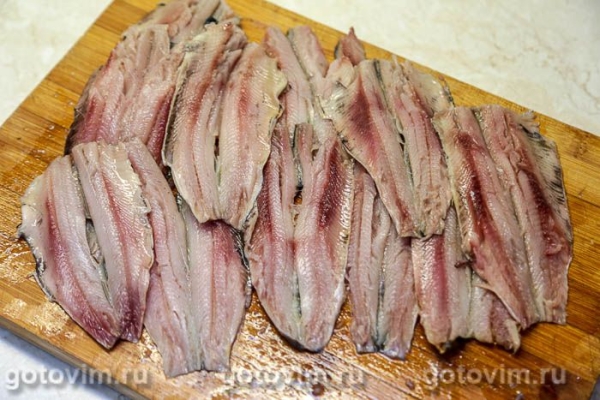 Беломорская сельдь, жаренная в яичном маринаде