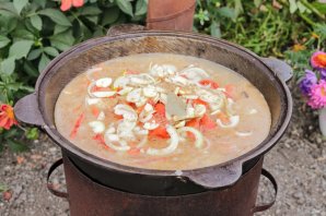 Шурпа на костре