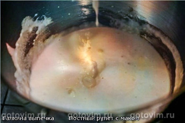 Постный рулет с маком Постный рулет с маком