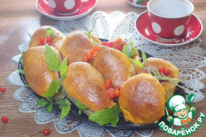 Сдобный разборный пирог с яблоками