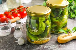 Хрустящие огурчики с горчицей