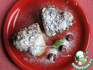 Блонди с малиной и миндалем Блонди с малиной и миндалем