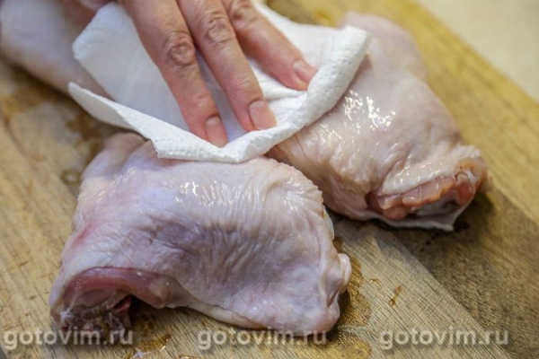 Куриные бедра, запеченные с соусом терияки Куриные бедра, запеченные с соусом терияки