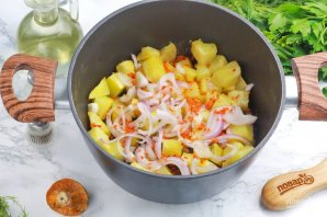 Рагу из рыжиков